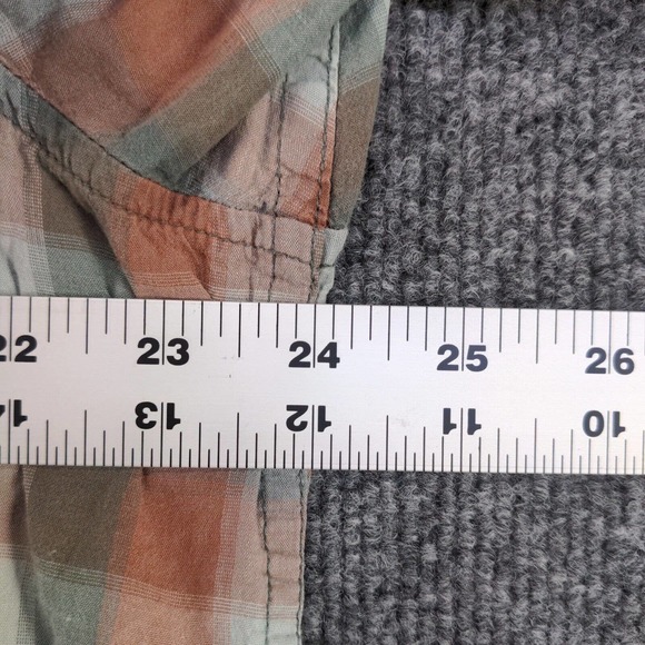 Toad&Co Men's Flannel Button-Up Shirt Multi XL Check Short Sleeve Chest Pocket - Picture 13 of 13